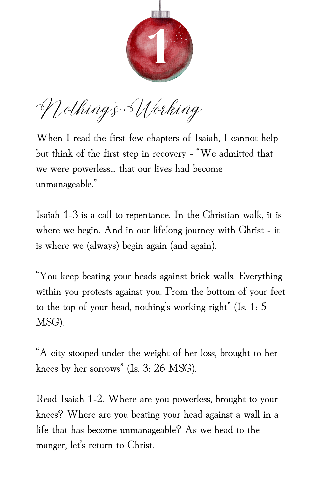 New Advent Devotional